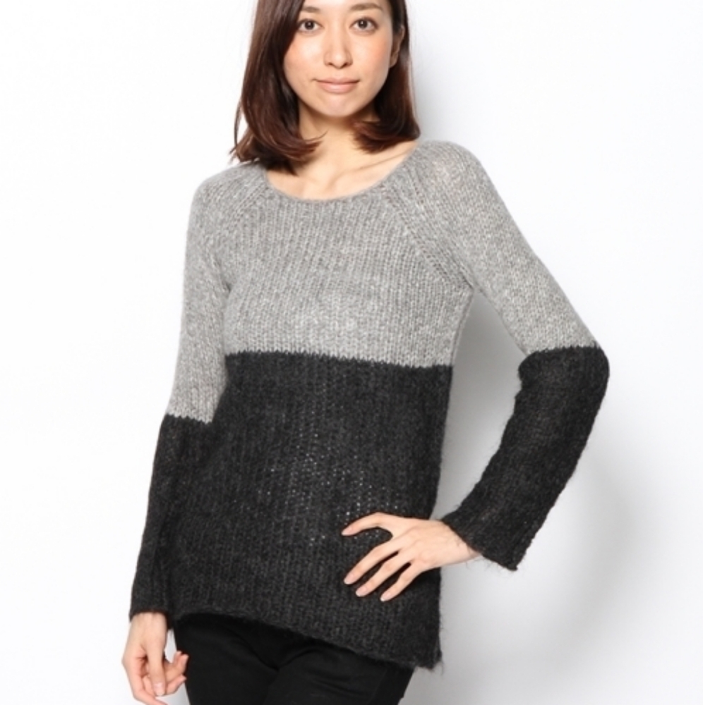 Christopher Fischer Mohair Alpaca Color Block Sweater Size M